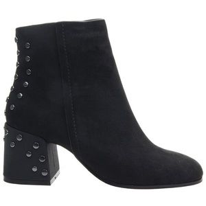 Naked Feet studded black heel boots